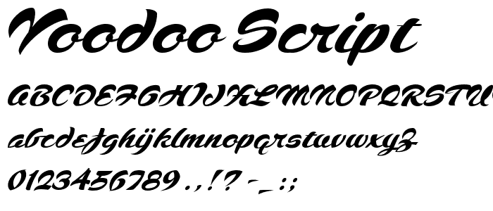 Voodoo Script font